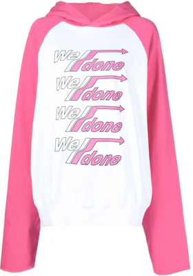 (W) WE11DONE FW22 拼色宽松版Logo连帽衫 粉色 WDTH122859UWH Order (W) WE11DONE FW22 拼色宽松版Logo连帽衫 粉色 WDTH122859UWH