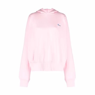 (Women) WE11DONE FW22 Pink Pullover Sweatshirt with Logo for Women. WD-TH3-22-714-U-PK
