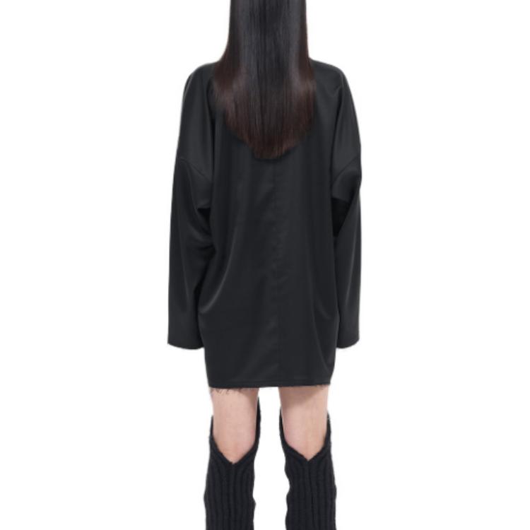 (Women) WE11DONE FW23  Black Graphic Print Oversized Long Sleeve Shirt. WD-SH3-23-184-U-BK 圖 5