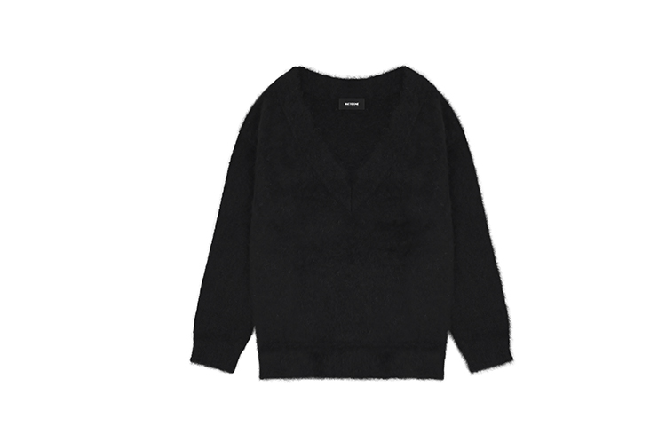 (Women) WE11DONE FW23  Mohair Blend Pullover Knit Sweater Black WD-KT3-23-658-W-BK 圖 2