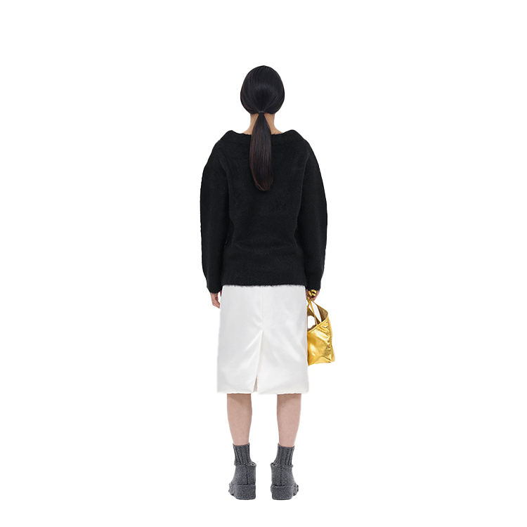 (Women) WE11DONE FW23  Mohair Blend Pullover Knit Sweater Black WD-KT3-23-658-W-BK 圖 5