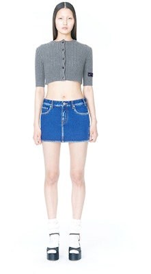 (W) WE11DONE FW23 仿舊低腰迷你牛仔裙時尚款式 WD-DS3-22-372-W Purchase (W) WE11DONE FW23 仿舊低腰迷你牛仔裙時尚款式 WD-DS3-22-372-W