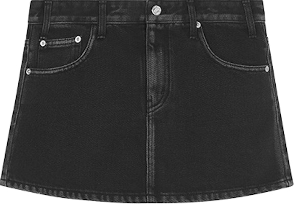 (W) WE11DONE FW23 仿舊低腰迷你牛仔裙時尚款式 WD-DS3-22-372-W 1