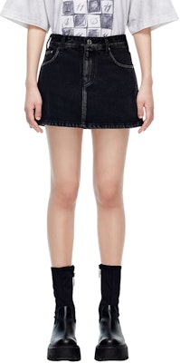 (W) WE11DONE FW23 仿舊低腰迷你牛仔裙時尚款式 WD-DS3-22-372-W 2