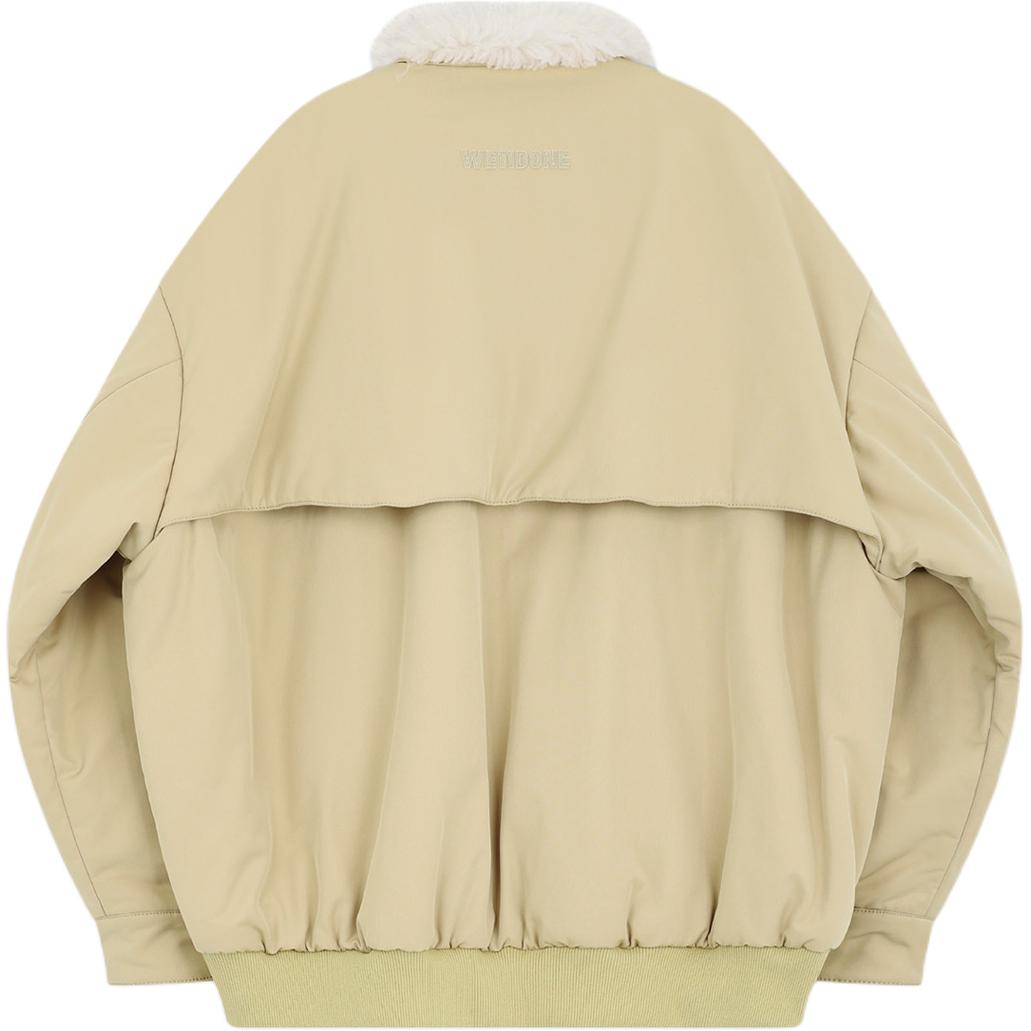 (Women) WE11DONE FW24  Beige Long Sleeve Cotton Jacket with Tonal Logo Patch. WD-JP2-24-062-U-BG 圖 3