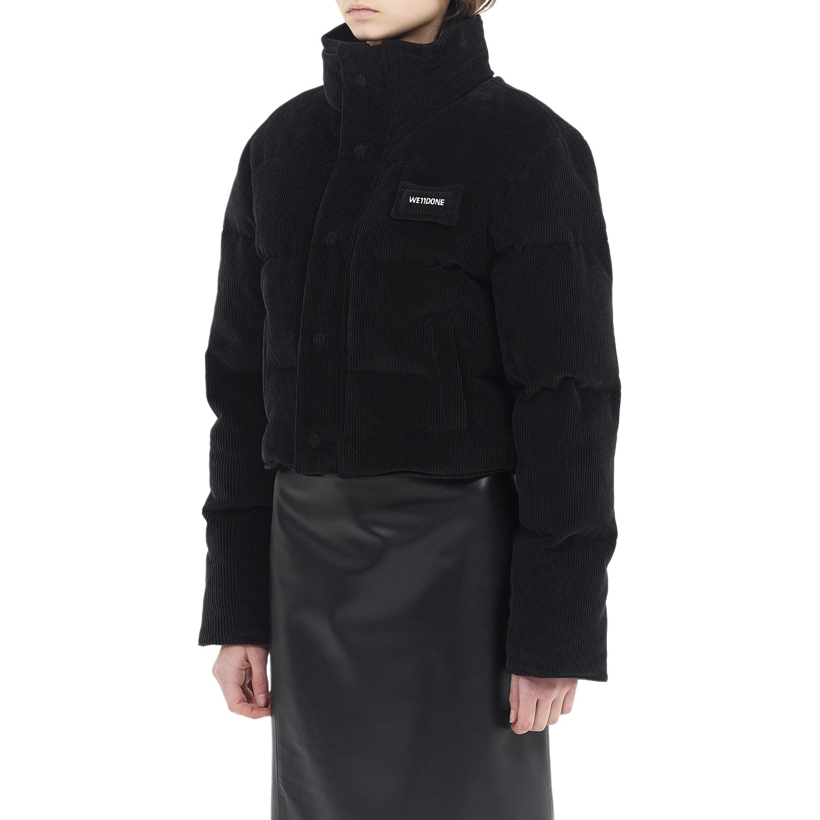 (Women) WE11DONE FW24  Black Oversized Down Jacket with Embroidered Logo. WD-PJ2-24-053-W-BK 圖 4