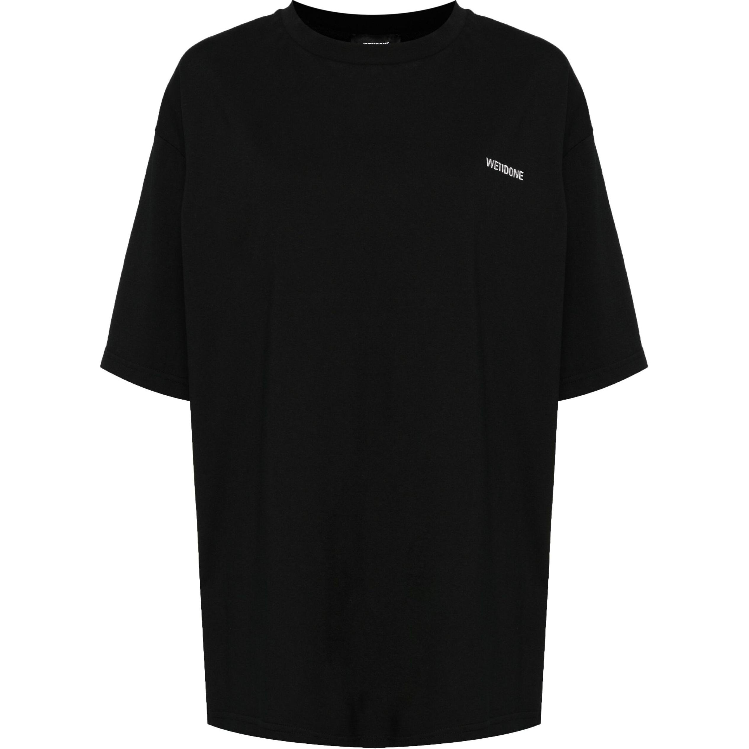 (Women) WE11DONE FW24  Logo Embroidery Oversized Graphic T-Shirt Black WD-TT2-24-765-U-BK 圖 2