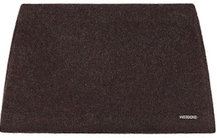 (Women) WE11DONE FW24 Circle Knit Mini Skirt with Crystal Logo Brown (). WD-KS2-24-635-W-BR (Women) WE11DONE FW24 Circle Knit Mini Skirt with Crystal Logo Brown (). WD-KS2-24-635-W-BR