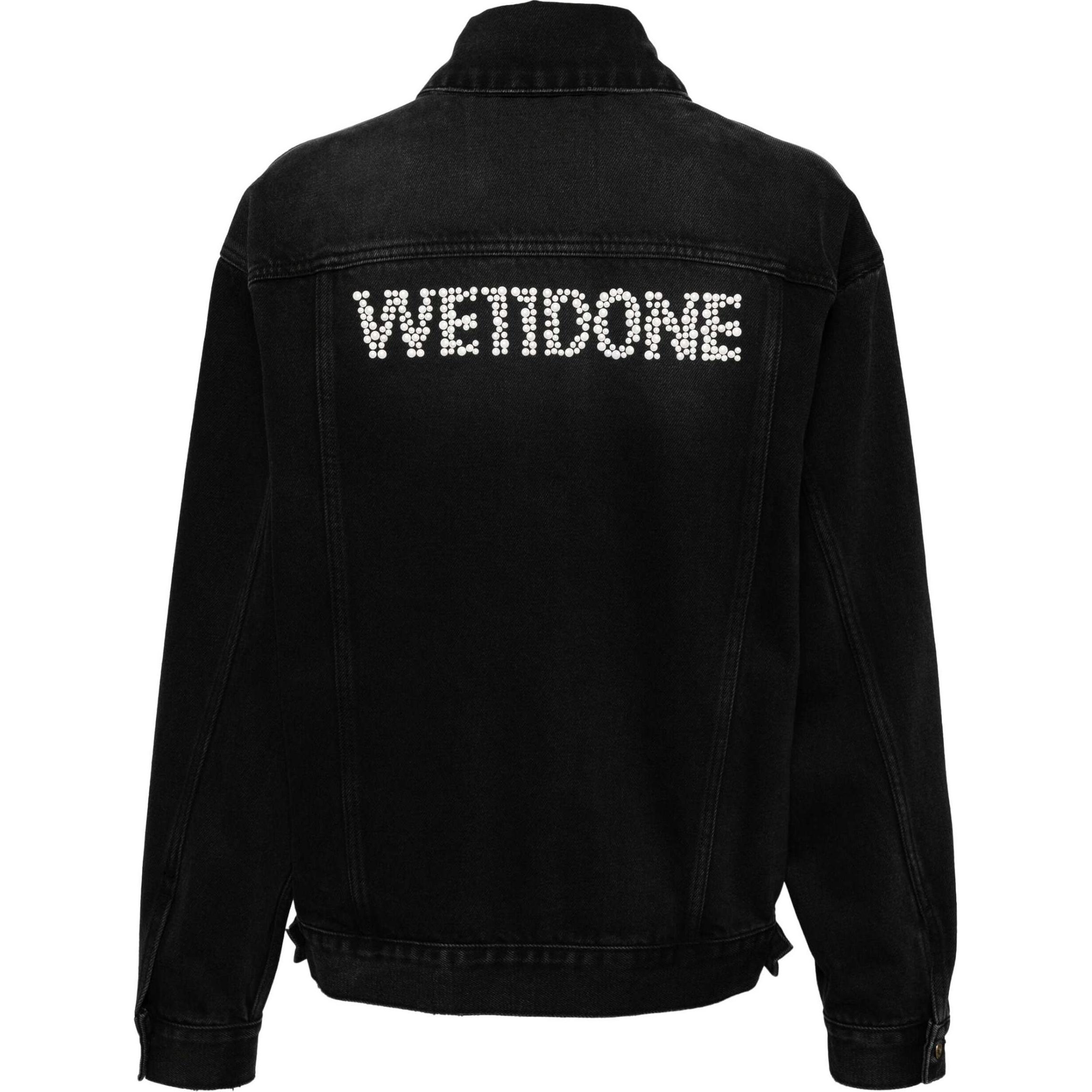 (Women) WE11DONE FW24 Washed Effect Single-Breasted Denim Jacket Women Black WD-DJ2-24-364-U-BK 圖 3