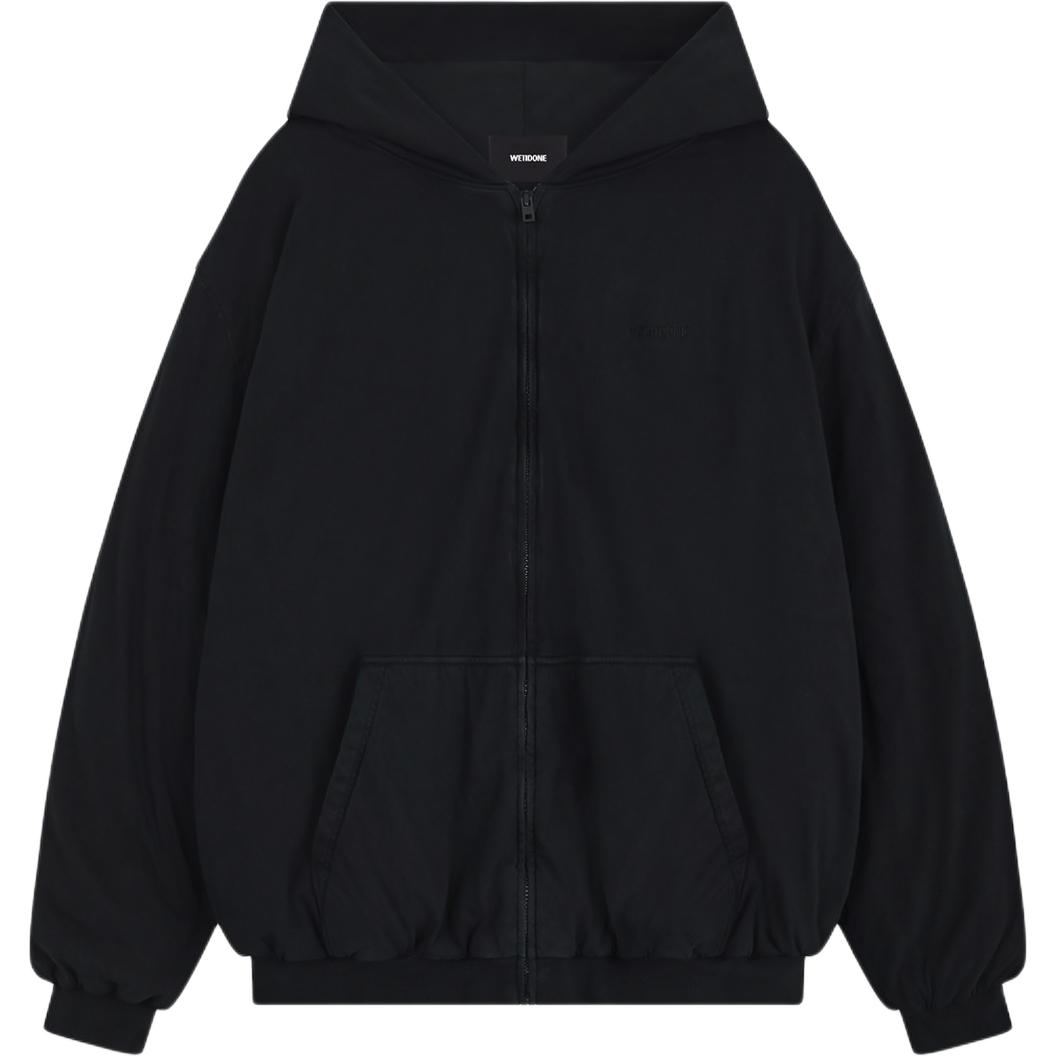 (Women) WE11DONE FW24 Women’s Black Embroidered Zip-Up Sweatshirt WD-TJ2-24-870-U-BK