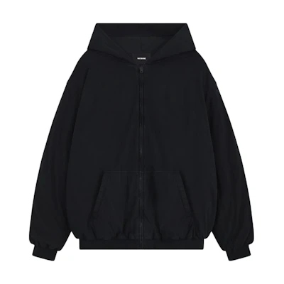 (Women) WE11DONE FW24 Women’s Black Embroidered Zip-Up Sweatshirt WD-TJ2-24-870-U-BK