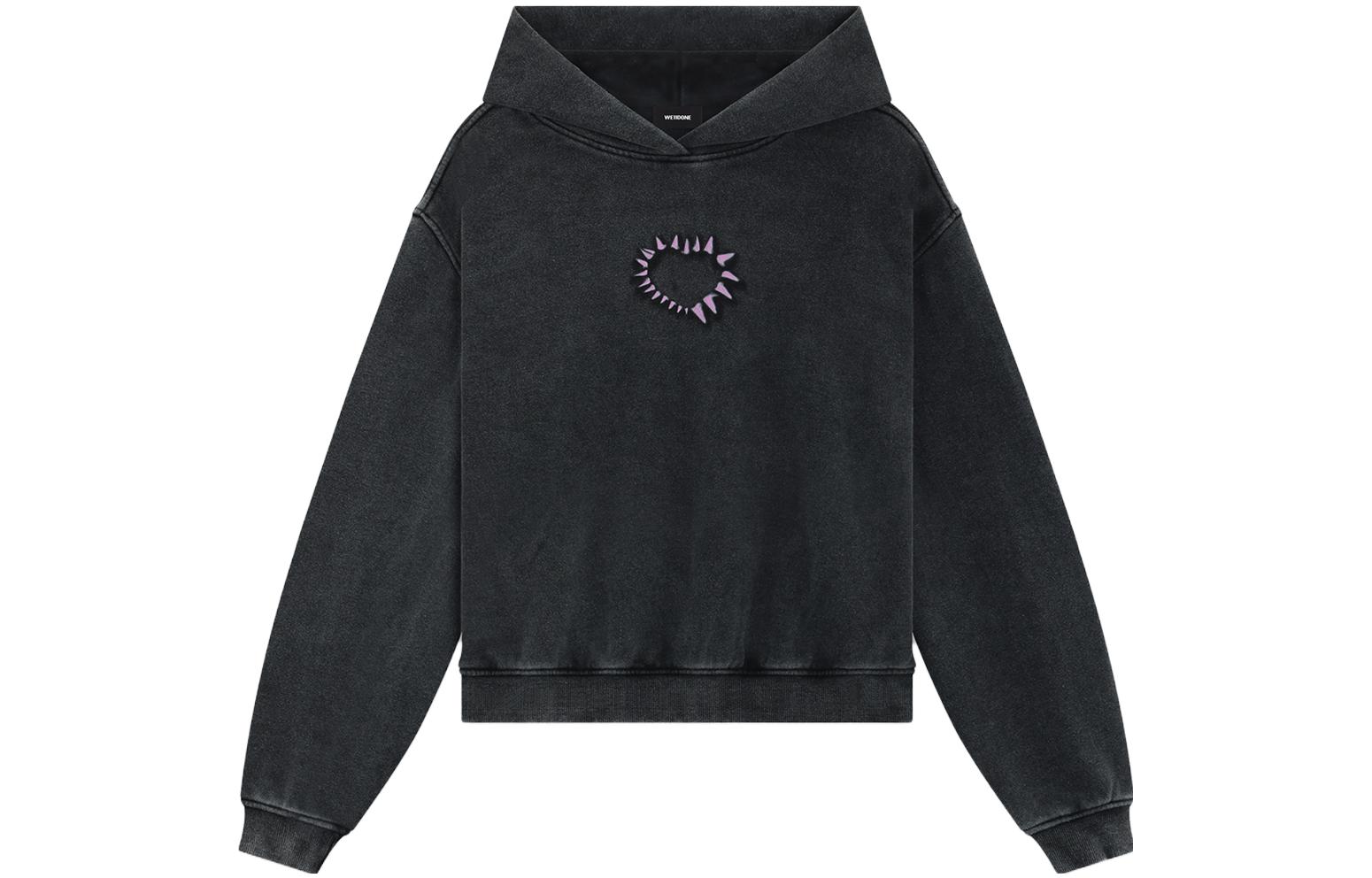 (Women) WE11DONE Heart-Shaped Washed Hoodie Black WD-TH3-23-806-U-BK 圖 2