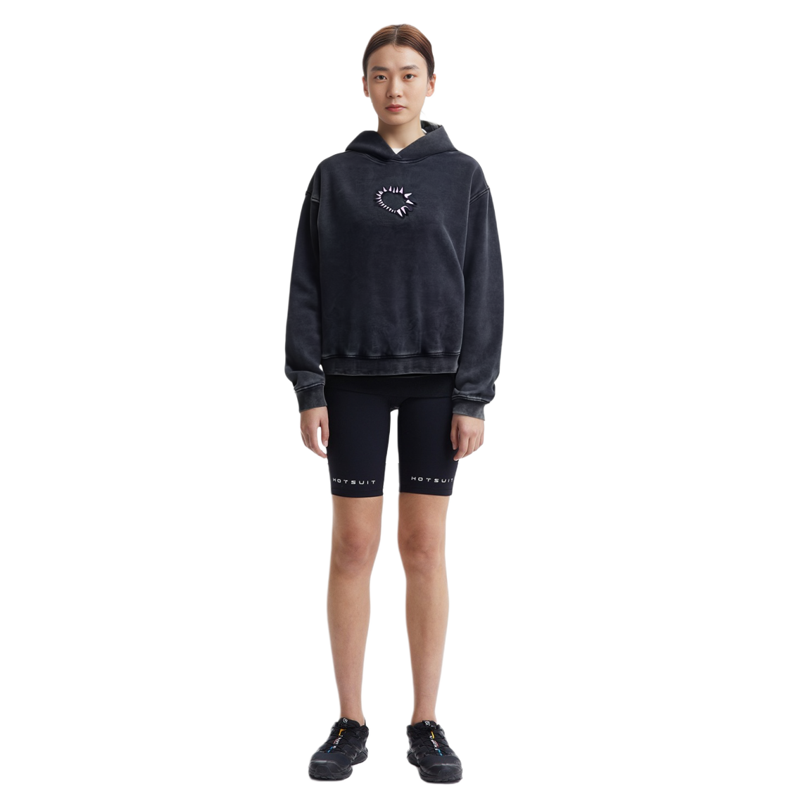 (Women) WE11DONE Heart-Shaped Washed Hoodie Black WD-TH3-23-806-U-BK 圖 5