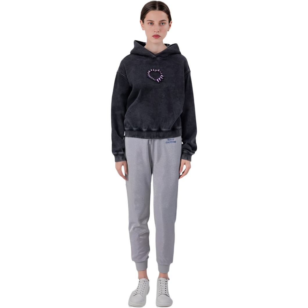 (Women) WE11DONE Heart-Shaped Washed Hoodie Black WD-TH3-23-806-U-BK 圖 7