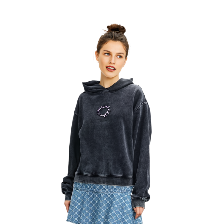 (Women) WE11DONE Heart-Shaped Washed Hoodie Black WD-TH3-23-806-U-BK 圖 8