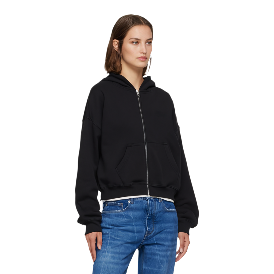 (Women) WE11DONE Logo Embroidered Oversized Long Sleeve Sweatshirt  Black. WD-TJ2-24-853-U-BK 圖 4