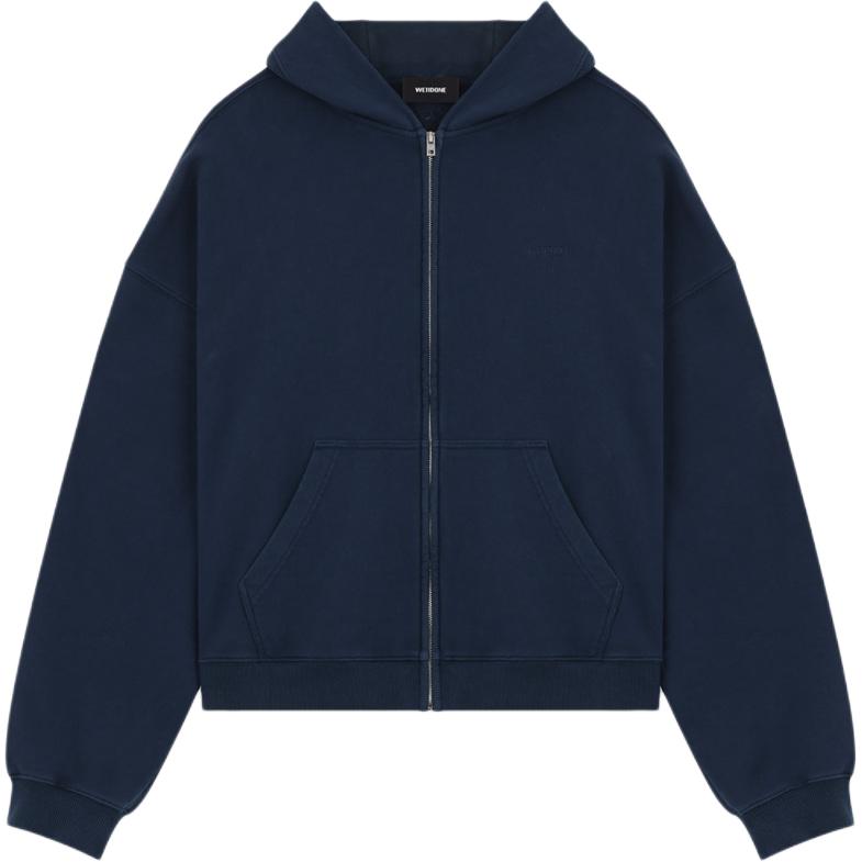(Women) WE11DONE Logo Embroidered Oversized Navy Blue Long-Sleeve Sweatshirt Women. WD-TJ2-24-853-U-NV 圖 2