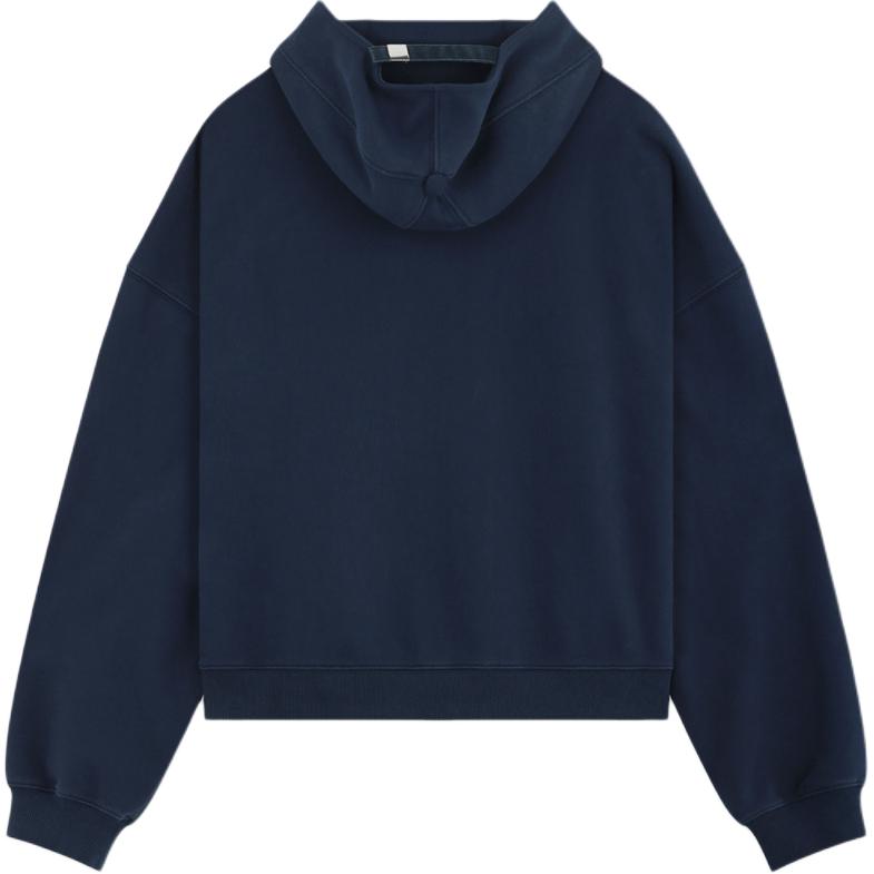 (Women) WE11DONE Logo Embroidered Oversized Navy Blue Long-Sleeve Sweatshirt Women. WD-TJ2-24-853-U-NV 圖 3