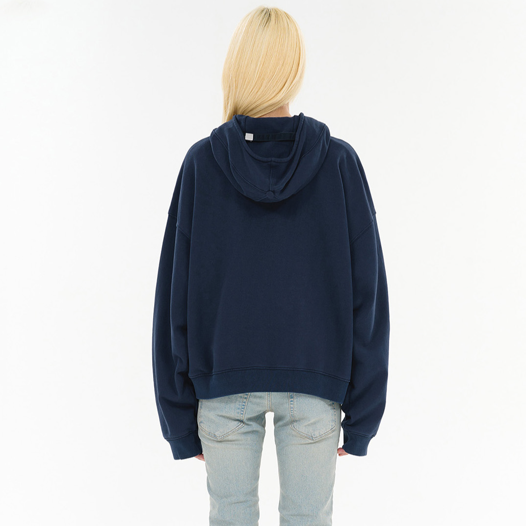 (Women) WE11DONE Logo Embroidered Oversized Navy Blue Long-Sleeve Sweatshirt Women. WD-TJ2-24-853-U-NV 圖 5