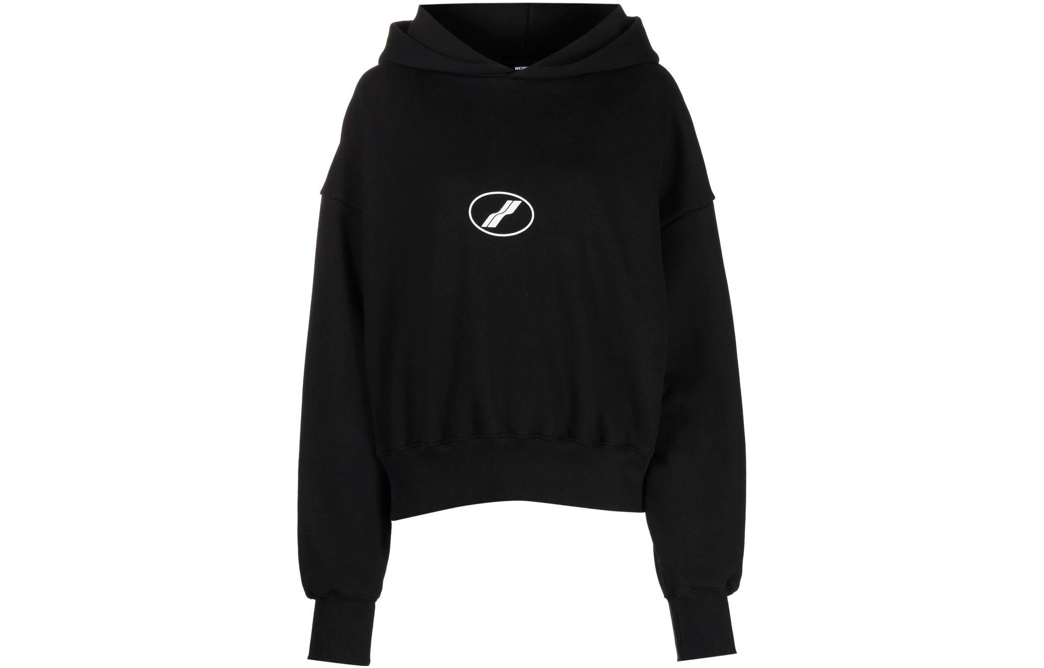 (Women) WE11DONE Logo Printed Hoodie Black . WD-TH3-22-850-U-BK 圖 2