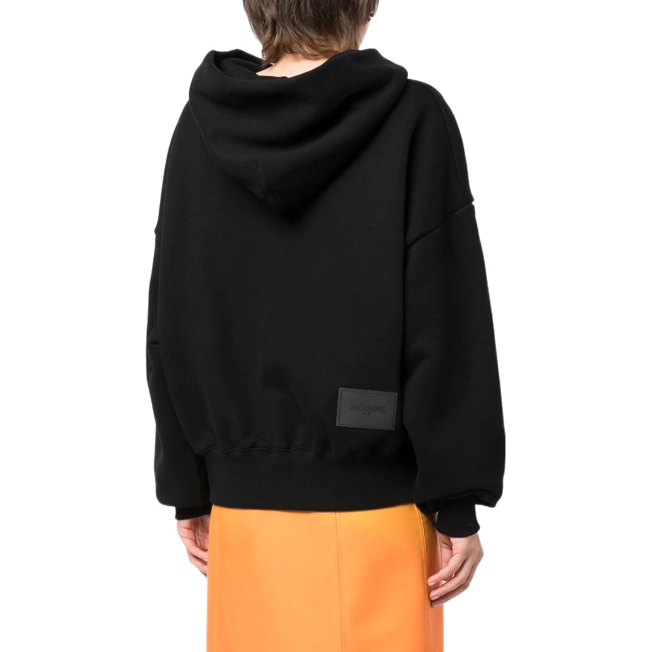 (Women) WE11DONE Logo Printed Hoodie Black . WD-TH3-22-850-U-BK 圖 4