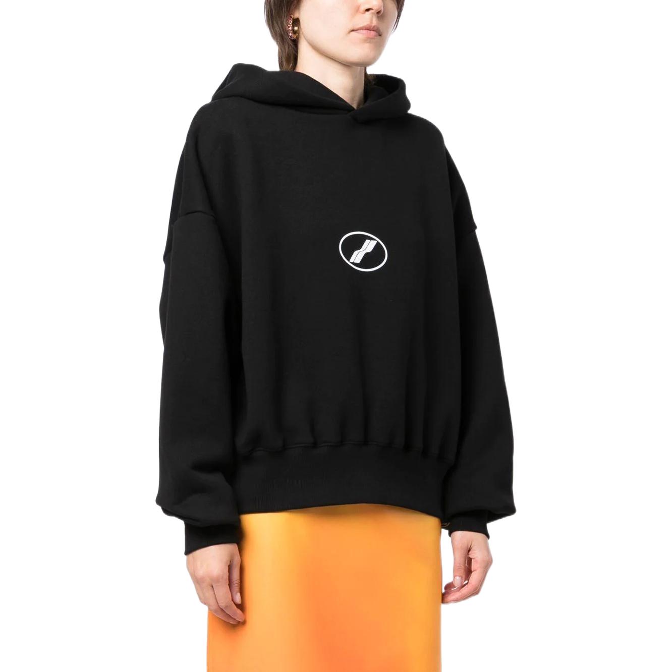 (Women) WE11DONE Logo Printed Hoodie Black . WD-TH3-22-850-U-BK 圖 5