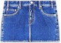Order (Women) WE11DONE Low-Rise Mini Denim Skirt with Zip Pockets Blue . WD-DS3-22-372-W-BL