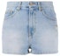 Order (Women) WE11DONE Metallic Logo Denim Shorts Women - Light Blue. WD-DP7-20-069-W-IC