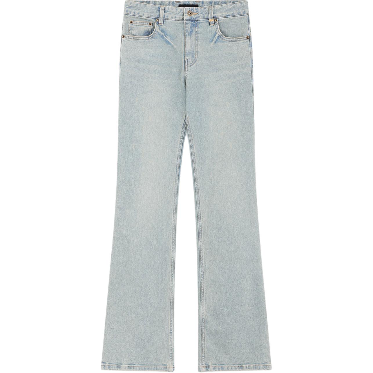 Order (W) WE11DONE 中腰喇叭拉鍊口袋牛仔褲 女款 藍色 WD-DP2-24-340-W-SK