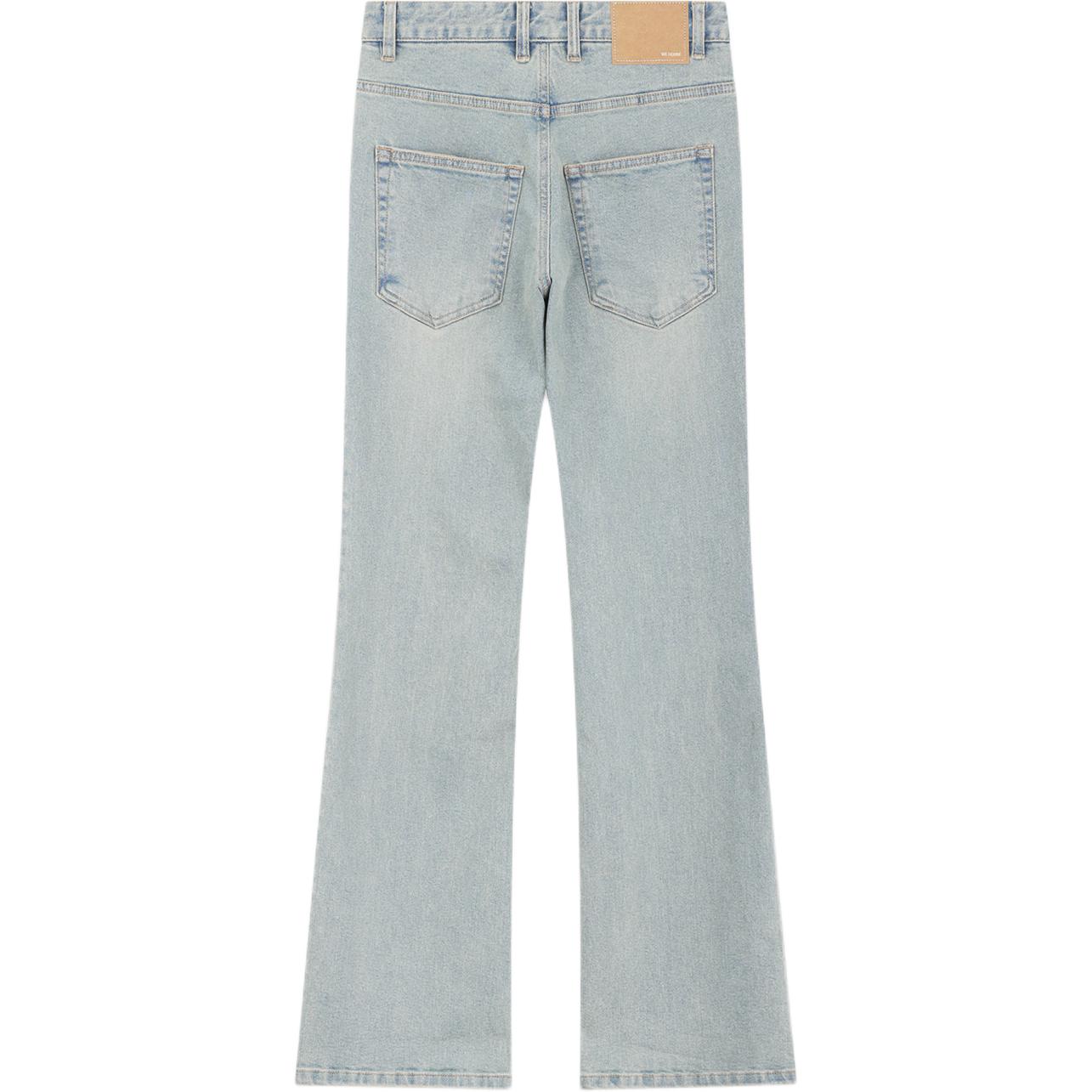 Lookbook (W) WE11DONE 中腰喇叭拉鍊口袋牛仔褲 女款 藍色 WD-DP2-24-340-W-SK