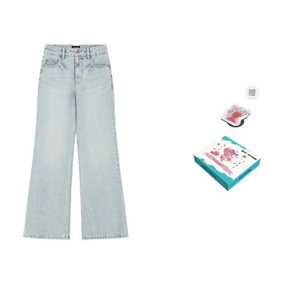 (Women) WE11DONE PF24 Straight Denim Jeans Light Blue WD-DP2-24-346-W-SK