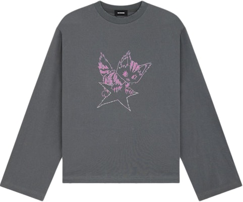 (W) WE11DONE 印花怪物長袖圓領T恤 女款 深灰色 WD-TT2-24-773-U-CH Order (W) WE11DONE 印花怪物長袖圓領T恤 女款 深灰色 WD-TT2-24-773-U-CH