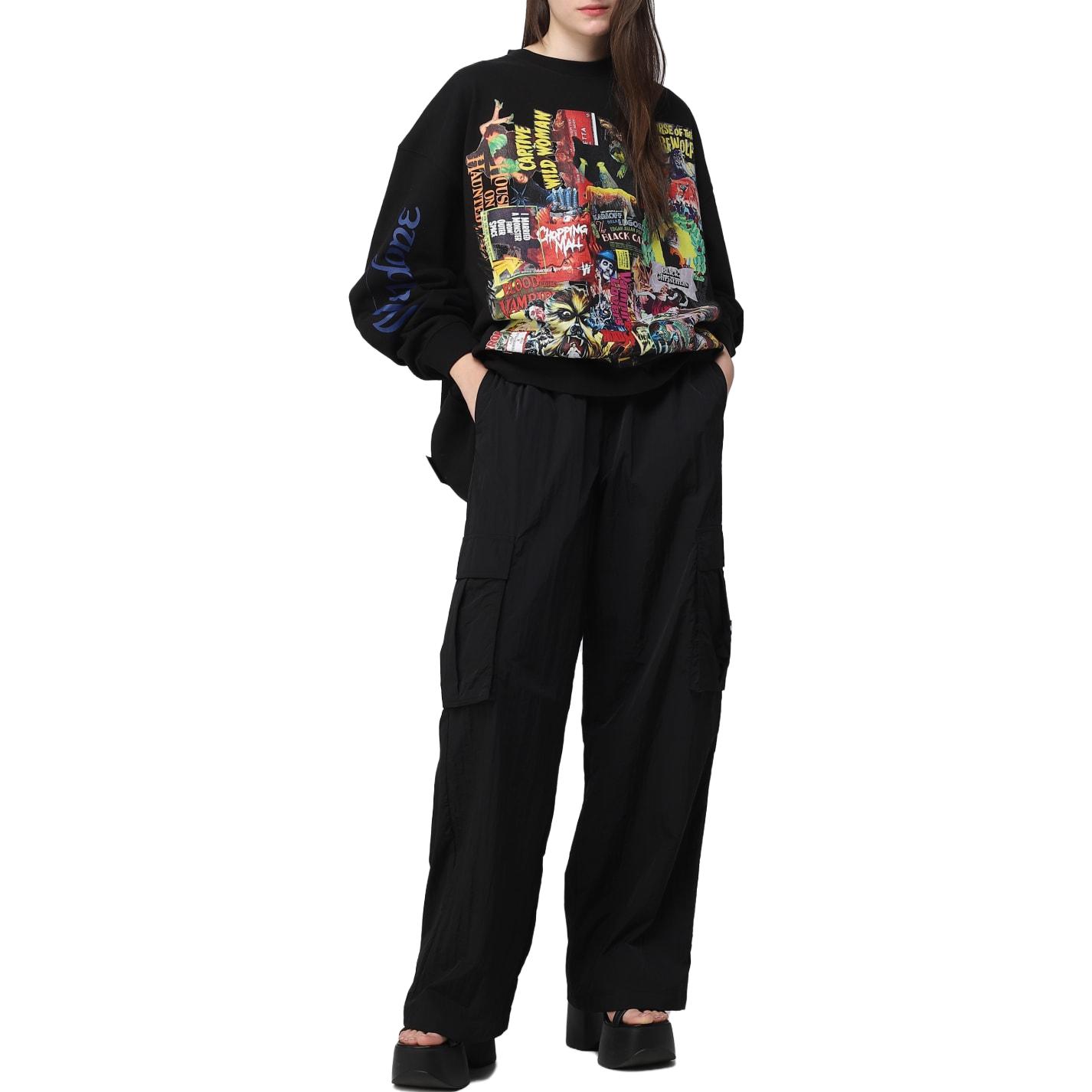 (Women) WE11DONE Pullover Long Sleeve Sweatshirt Women’s Black WDTP420728U-BLACK 圖 4