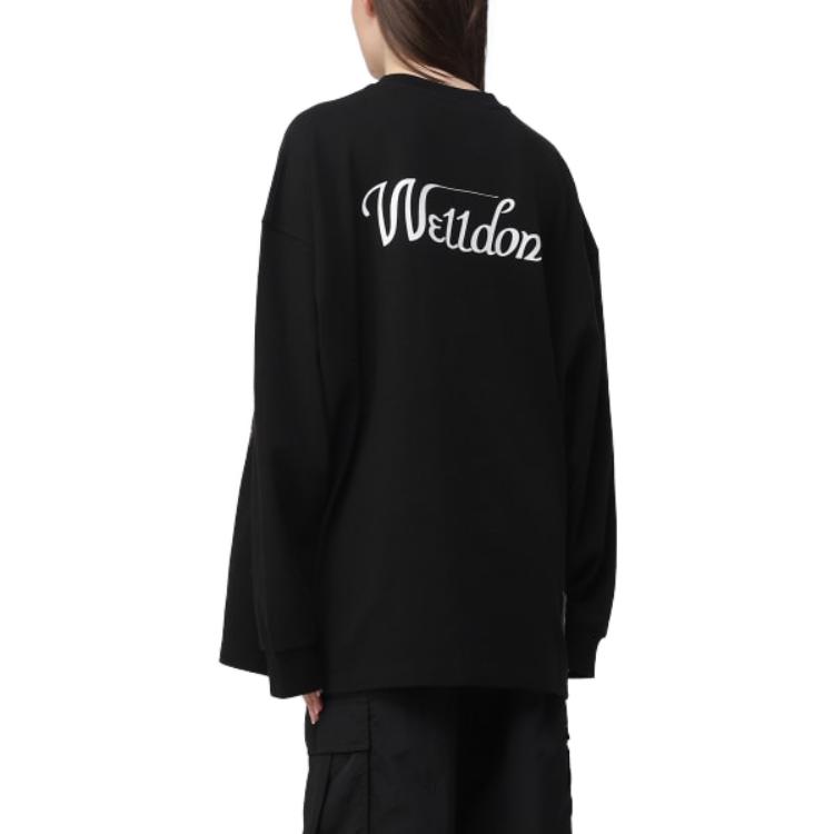 (Women) WE11DONE Pullover Long Sleeve Sweatshirt Women’s Black WDTP420728U-BLACK 圖 5