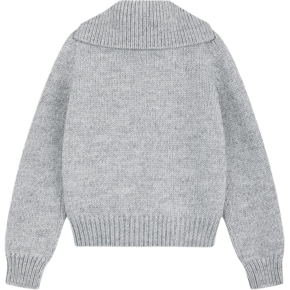 Lookbook (W) WE11DONE 女款灰色單排扣長袖針織毛衣 WD-KC2-24-632-W-GY