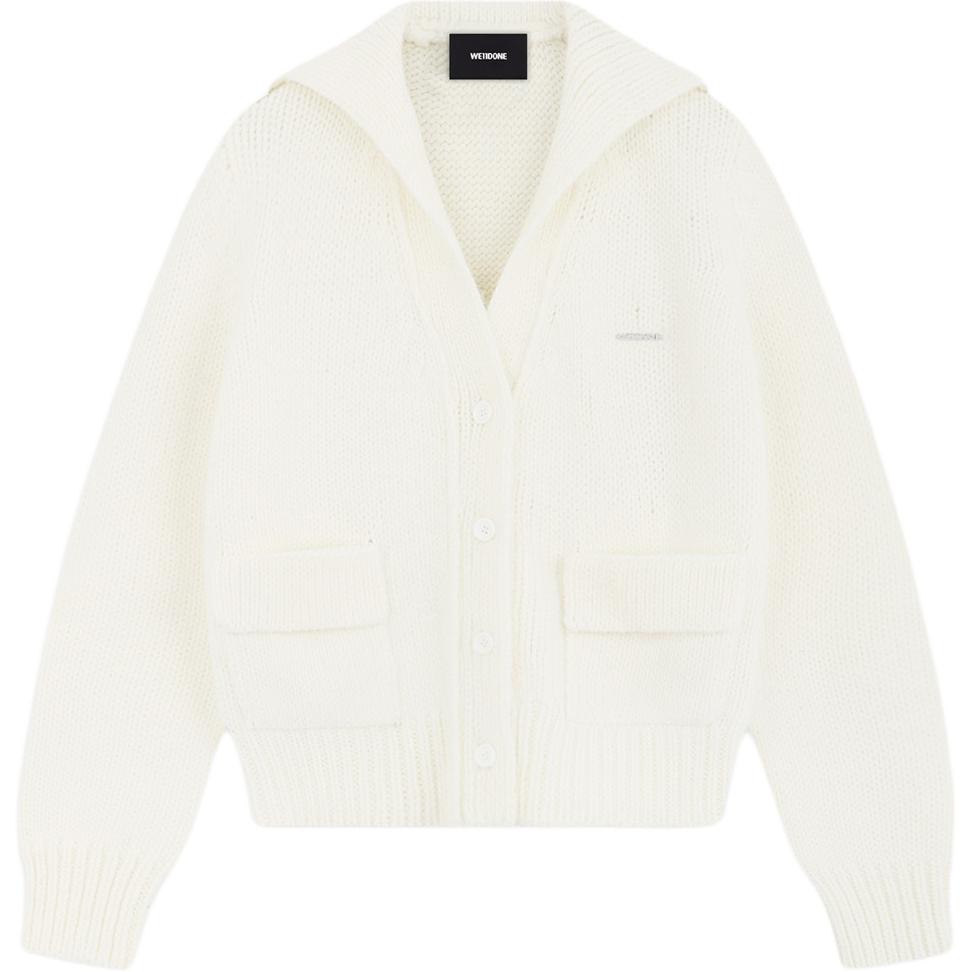 (Women) WE11DONE Single-Breasted Long Sleeve Sweater Ivory Women’s WD-KC2-24-632-W-IV 圖 2
