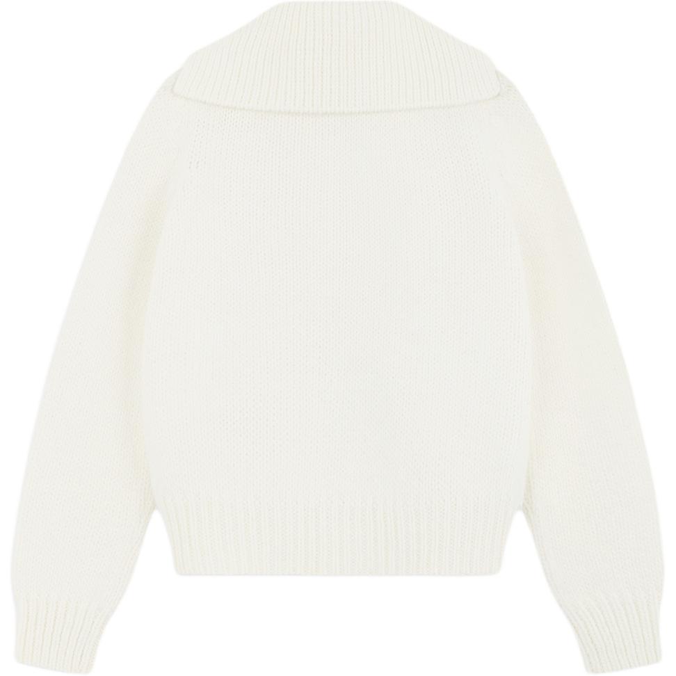 (Women) WE11DONE Single-Breasted Long Sleeve Sweater Ivory Women’s WD-KC2-24-632-W-IV 圖 3