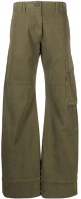 (Women) WE11DONE Solid Color Mid-Waist Loose Cargo Pants Women’s Green WD-PT3-23-256-W-KK Buy (Women) WE11DONE Solid Color Mid-Waist Loose Cargo Pants Women’s Green WD-PT3-23-256-W-KK