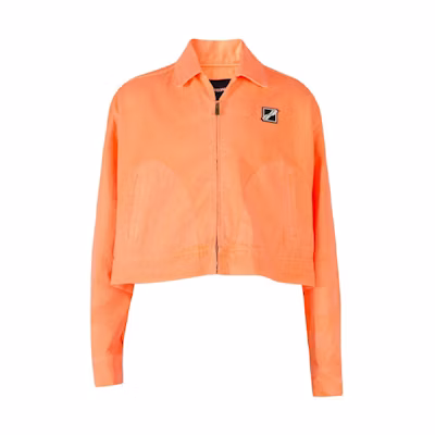 (Women) WE11DONE SS21 Orange Logo Denim Jacket WD-DJ1-21-320-U-NO