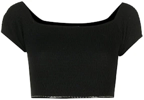 (Women) WE11DONE SS21 Off-Shoulder Cropped Top Women’s Black WD-KT0-21-635-W-BK (Women) WE11DONE SS21 Off-Shoulder Cropped Top Women’s Black WD-KT0-21-635-W-BK