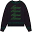 Order (W) WE11DONE SS22 黑绿Logo圆领棉质卫衣. WD-TS1-22-732-U-BK