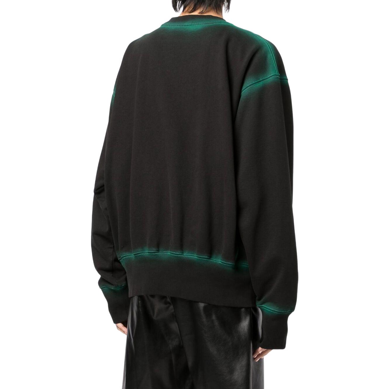 (Women) WE11DONE SS22  Black/Green Cotton Pullover Crewneck Logo Sweatshirt. WD-TS1-22-732-U-BK 圖 4