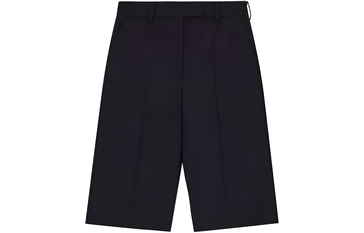 (Women) WE11DONE SS22 High-Waisted Casual Shorts Women Matte Black WD-PT1-22-266-W-MB