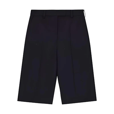 (Women) WE11DONE SS22 High-Waisted Casual Shorts Women Matte Black WD-PT1-22-266-W-MB