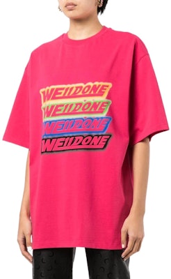 (W) WE11DONE SS22 重疊標誌印花粉色圓領T恤 WD-TT1-22-652-U-HP Purchase (W) WE11DONE SS22 重疊標誌印花粉色圓領T恤 WD-TT1-22-652-U-HP