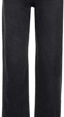 (Women) WE11DONE SS22 Washed Distressed Loose Fit Straight Jeans Women Black WD-DP1-22-315-W-WB Lookbook (Women) WE11DONE SS22 Washed Distressed Loose Fit Straight Jeans Women Black WD-DP1-22-315-W-WB