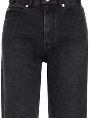 (Women) WE11DONE SS22 Washed Distressed Loose Fit Straight Jeans Women Black WD-DP1-22-315-W-WB Shop (Women) WE11DONE SS22 Washed Distressed Loose Fit Straight Jeans Women Black WD-DP1-22-315-W-WB