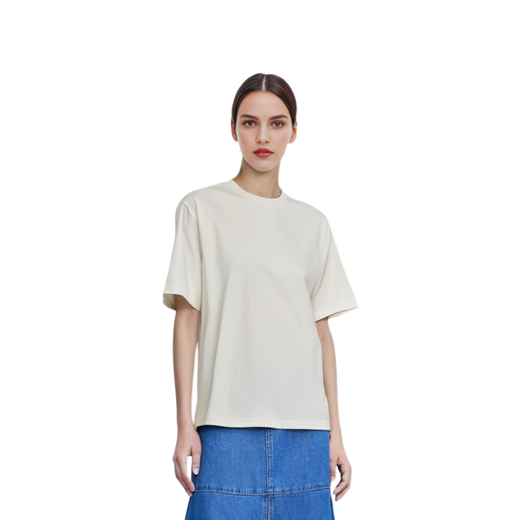 (Women) WE11DONE SS232 Solid Color Regular T-Shirt Women’s White WD-TT3-23-876-U-IV 圖 4