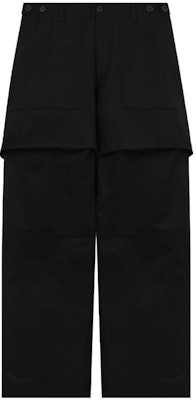 (W) WE11DONE SS23 黑色翻蓋口袋休閒長褲 WD-PT1-23-238-W-BK Order (W) WE11DONE SS23 黑色翻蓋口袋休閒長褲 WD-PT1-23-238-W-BK