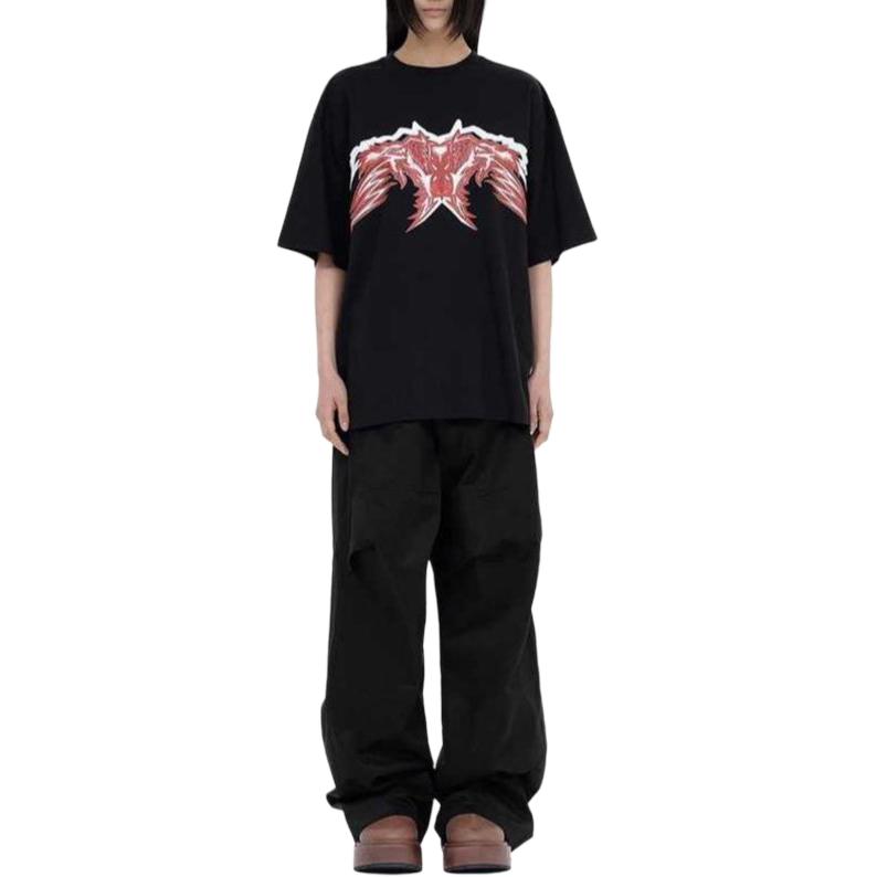 Lookbook (W) WE11DONE SS23 黑色翻蓋口袋休閒長褲 WD-PT1-23-238-W-BK